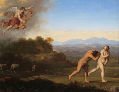 Utvisningen fra paradis. Etter 1646 av Cornelis van Poelenburch