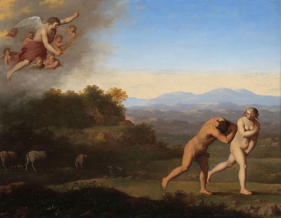 Utvisningen fra paradis Utdrivelsen fra paradiset (1. Mosebok 3:23-24) av Cornelis van Poelenburch