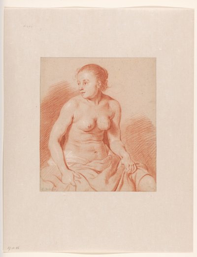 Sittende naken kvinne av Cornelis van Poelenburch