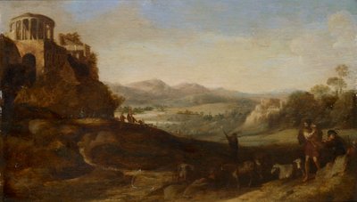Hyrder i Campagna, 1620-1667 av Cornelis van Poelenburgh