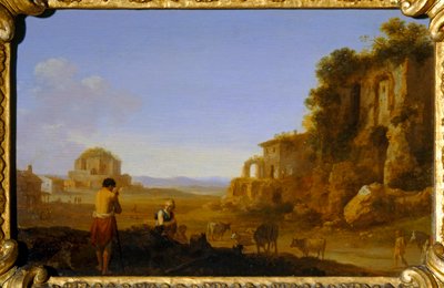 Ruinene av det keiserlige palasset og Minerva Medica-tempelet i Roma av Cornelis van Poelenburgh or Poelenburch