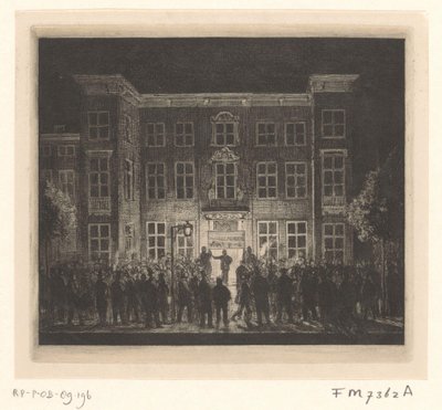 Begravelse til Delft Academy, 30. juni 1864 av Cornelis van der Griendt