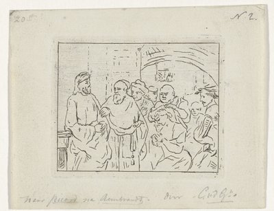 Kristus og kvinnen tatt i utroskap av Cornelis van der Griendt
