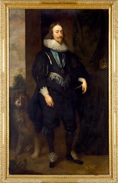 Charles I (olje på lerret) av Cornelius Janssen van Ceulen