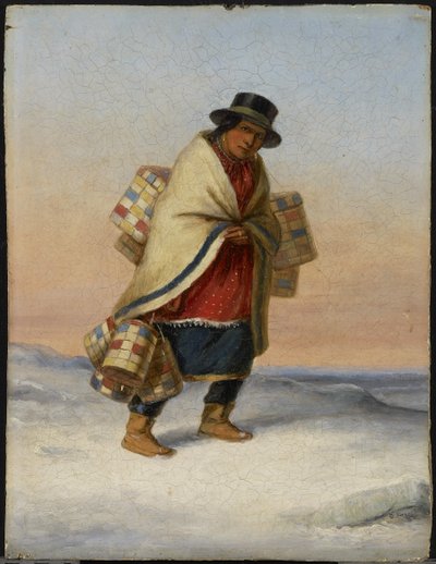 Kurvselgeren, ca. 1850 av Cornelius Krieghoff