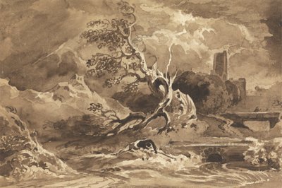 Et tre truffet av lynet av Cornelius Varley