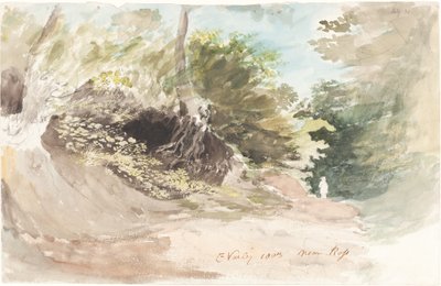 En Wooded Lane nær Ross av Cornelius Varley