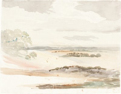 En omfattende utsikt i Shropshire av Cornelius Varley
