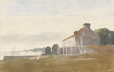 Hytte på en bukt av Cornelius Varley