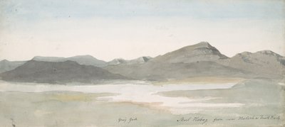 Craig Goch, Moel Hebog, Nord-Wales, ca. 1802. av Cornelius Varley