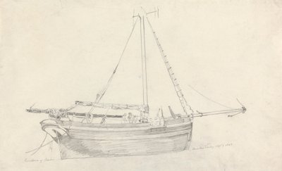 Fiskefartøyet "Providence" fra Scarborough av Cornelius Varley