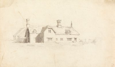 Utsikt over et hus av Cornelius Varley