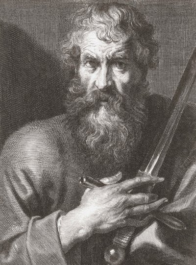 Apostelen Paulus. Portrett. av Cornelius van Caukercken