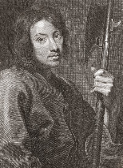 Saint Matteus eller Matteus apostelen. Portrett. av Cornelius van Caukercken