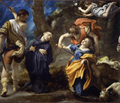 Martyrium av de hellige Placidus, Flavia Domitilla, Eutychius og Victorinus, 1525 av Correggio