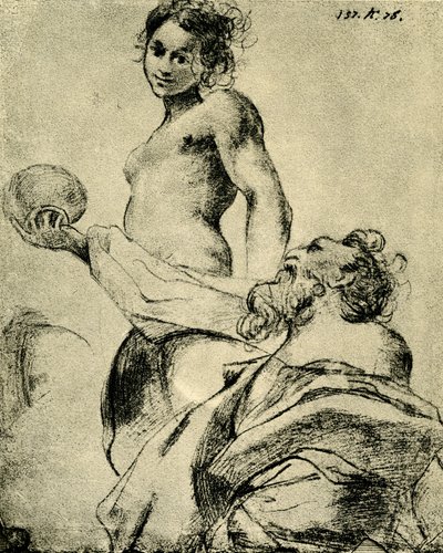 Studer til en gruppe av Antonio da Correggio