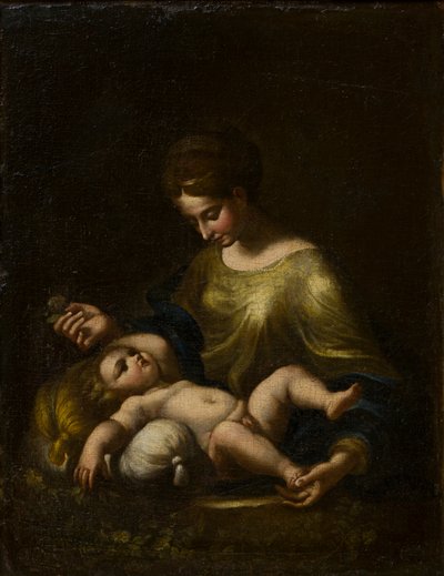 The Madonna and Child, ca. 1509-34 (olje på lerret) av Correggio