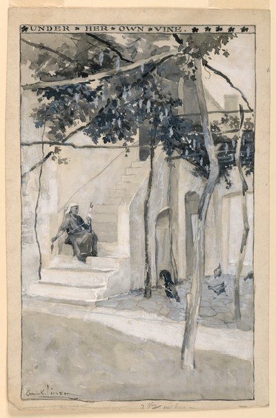 Under Her Own Vine, illustrasjon for "Modern Athens" av Corwin Knapp Linson