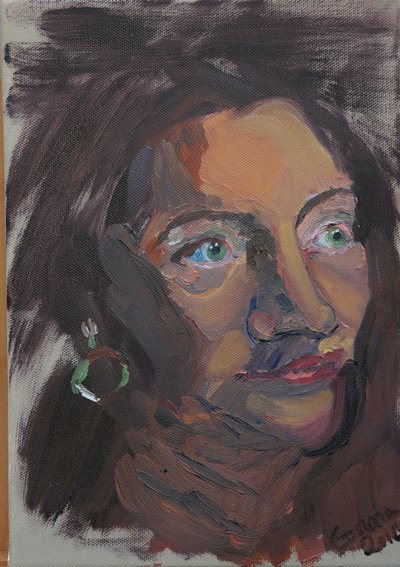 ukjent sitter av Cosima Duggal