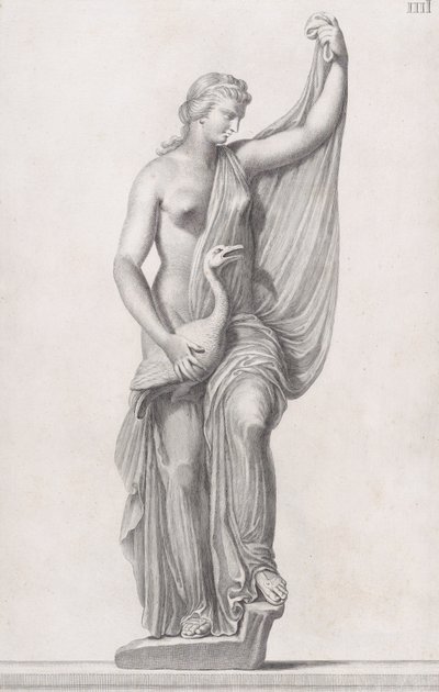 Statue av Leda og svanen, 1734 av Cosimo Mogalli