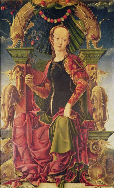 A Muse, ca. 1455-60 (olje med eggtempera) av Cosimo Tura
