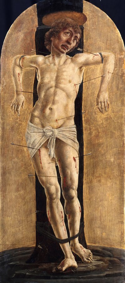 Saint Sebastian, ca 1484 av Cosimo Tura