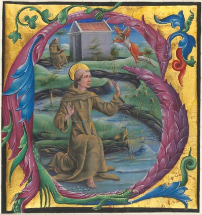 Saint Francis mottar Stigmata av Cosmè Tura
