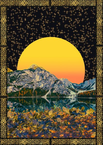 Golden Sun Mountain Lake av CosmoZach