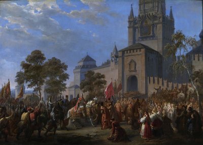 Det nasjonale opprøret til Kuzma Minin og grev Dmitry Pozharsky, 1856 av Cosroe Dusi