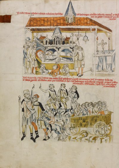 Livet til den salige Hedwig av Court workshop of Duke Ludwig I of Liegnitz and Brieg