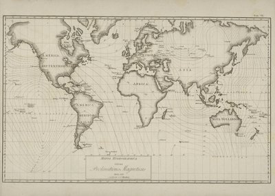 Illustrasjon hentet fra boken Untersuchungen über den Magnetismus der Erde av Hansteen, Christopher og utgitt av C. Hansteen (Christiania, 1819) av Creator