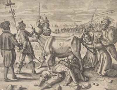 Kamp om den flamske melkekua, 1646. av Crispijn de Passe I