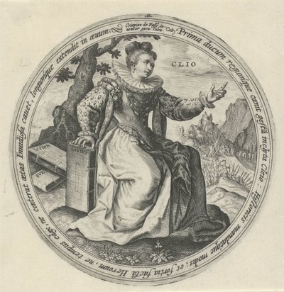 Clio The Nine Muses (serietittel) av Crispijn van de Passe (I)