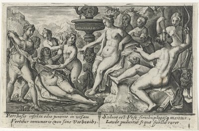 Diana i Callisto Metamorfosen van Ovidius (serietittel) av Crispijn van de Passe (I)