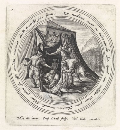 Noahs drukkenskap History of Noah (serietittel) av Crispijn van de Passe (I)