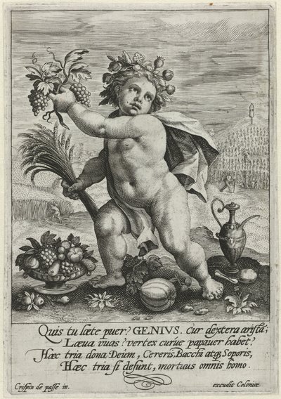 Genius The Essence of Human Existence (serietittel) av Crispijn van de Passe (I)