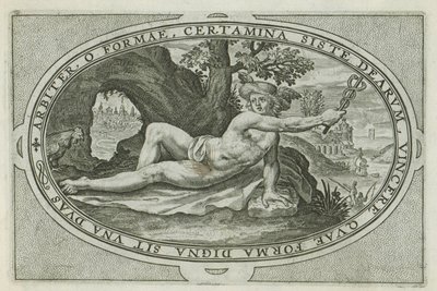 Merkur Gods and Goddesses Involved in the Judgment of Paris (serietittel) av Crispijn van de Passe (I)