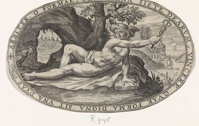 Merkur Gods and Goddesses Involved in the Judgment of Paris (serietittel) av Crispijn van de Passe (I)