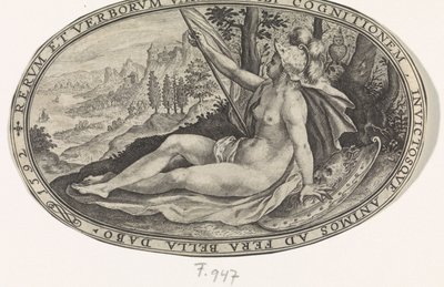 Minerva Gods and Goddesses Involved in the Judgment of Paris (serietittel) av Crispijn van de Passe (I)