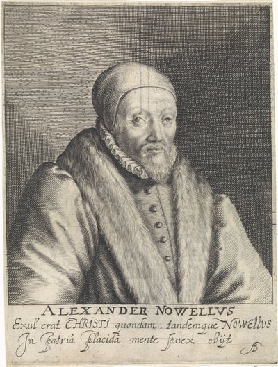 Portrett av Alexander Nowell av Crispijn van de Passe (I)