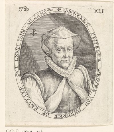 Portrett av Janneke Peipeller av Crispijn van de Passe (I)