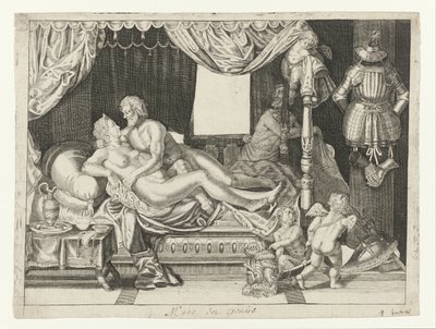 Mars på Venus Metamorfosen van Ovidius (serietittel) av Crispijn van de Passe (II)