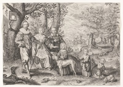 Portrett av Guy Michel Lejay og hans familie av Crispijn van de Passe (II)