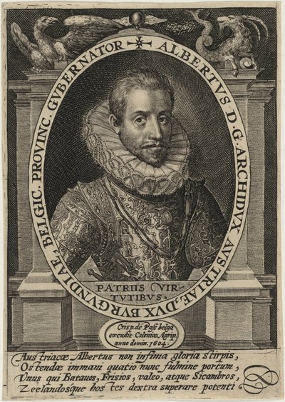 Albert av Østerrike, guvernør i De sørlige Nederlandene av Crispijn van de Passe I