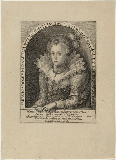 Elisabeth, prinsesse, hustru til kurfyrst Fredrik V av Pfalz, konge av Böhmen av Crispijn van de Passe I
