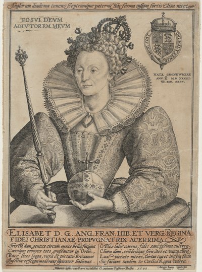 Elizabeth, dronning av England av Crispijn van de Passe I