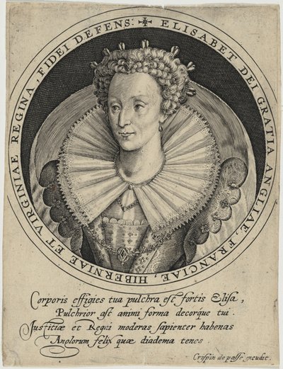 Elizabeth, dronning av England av Crispijn van de Passe I