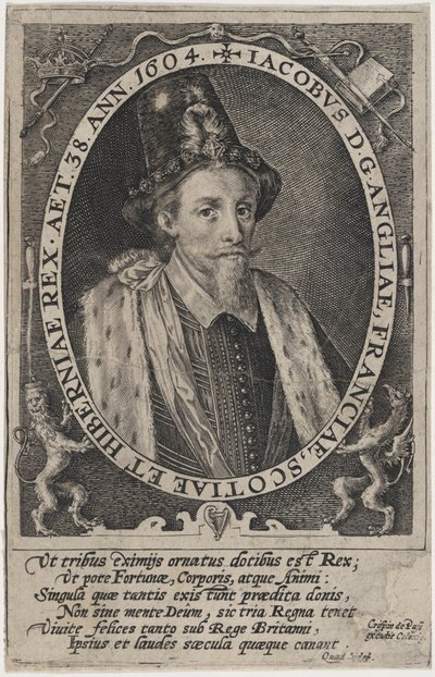 Jakob I, konge av England av Crispijn van de Passe I
