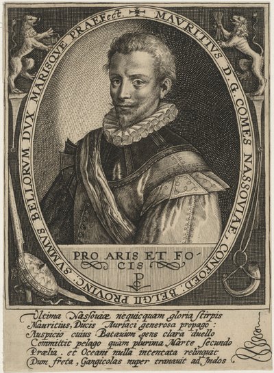 Maurits av Nassau, fyrste av Oranien av Crispijn van de Passe I