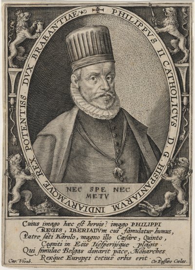 Filip II, konge av Spania av Crispijn van de Passe I